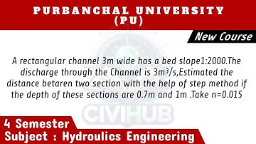 Non Uniform Flow||Gradually Varied Flow(GVL)||Rapid Varied Flow||Hyroulics Engineering||New Syllabus