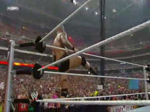 WWE Wrestlemania 26 Randy Orton vs Cody Rhodes vs Ted Dibiase Triple threat match (1/2)