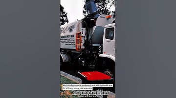 Work tool automatic garbage truck with hydraulic arm for efficient waste management