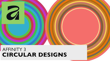 AFFINITY 3 Create Circular Colourful Designs | How To | Scaled | Equidistant Canva