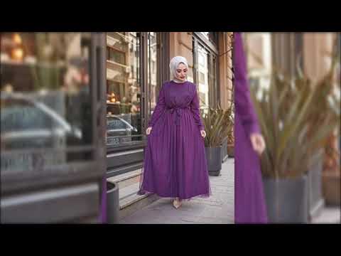 اجمل فساتين باللون البنفسجى 