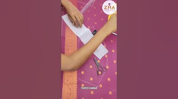 Easy method of trace from tracing paper to blouse @z bridalstudio @zha fashion studio 7695904060