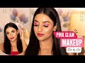 Pink Glam Makeup Tutorial | Evening Party Makeup | Step By Step For Beginners | Pallavi Namdeo