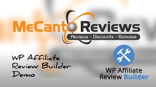 WP Affiliate Review Builder Official Demo