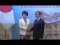 Vietnamese and Japanese foreign ministers hold meeting in Hanoi