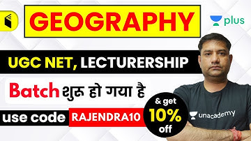 UGC NET 2020 | Geography Course | Use Code "RAJENDRA10" | Get 10% Off | Join Now