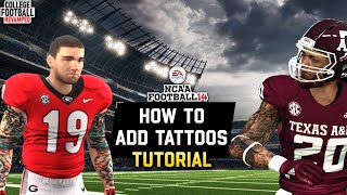 How to add Tattoos to your players in NCAA 14 CFB Revamped College Football Revamped Tutorial