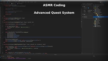 ASMR Coding Advanced Quest System | Roblox Studio #robloxstudio #coding  #tutorial