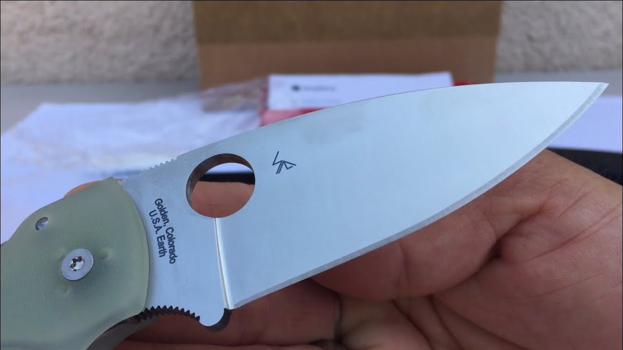 “New” Spyderco Shaman Blade HQ Exclusive w/ M4 Steel & Natural G10 👻