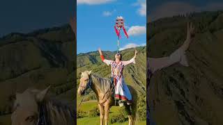 Fifty-Six Nationalities Uygur. High-Alude Pagoda Spinning, Egg-Smashing And Cup-Dropping