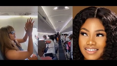 Tacha applauding herself as Ibom Air passengers snub her after Guinness World Record shout out