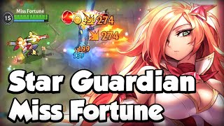 STAR GUARDIAN MISS FORTUNE GAMEPLAY - BUILD & RUNES - WILD RIFT