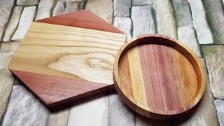 CNC Tutorial - How to Make Simple Wooden Trays (FREE CNC Files Included)