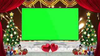 Green Screen Christmas Frame, Christmas Snowflakes || All Creative Designs