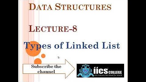 Data Structures | Types Of Linked List  | By Riyaz Sir | IICS COLLEGE