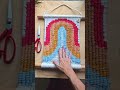 Tapiz Macrame 🌈 Pixel Arcoiris 🌈- Macrame Wall Hanging Pixel Art Rainbow - New Prod...