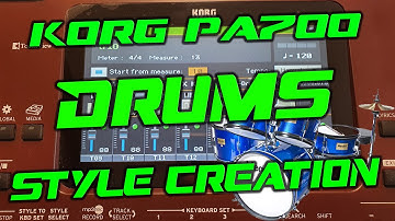Korg Pa700 - Make Pop DRUMS from scratch