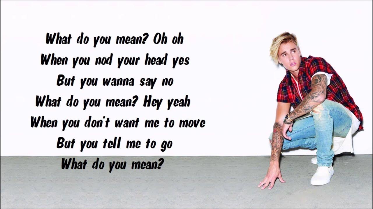 Justin Bieber - What Do You Mean? Karaoke / Instrumental with lyrics on screen Justin Bieber - What Do You Mean? Karaoke / Instrumental with lyrics on screen