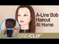 A-Line Bob Haircut At Home - Original CreaClip Bangs Hair Cutting Tool