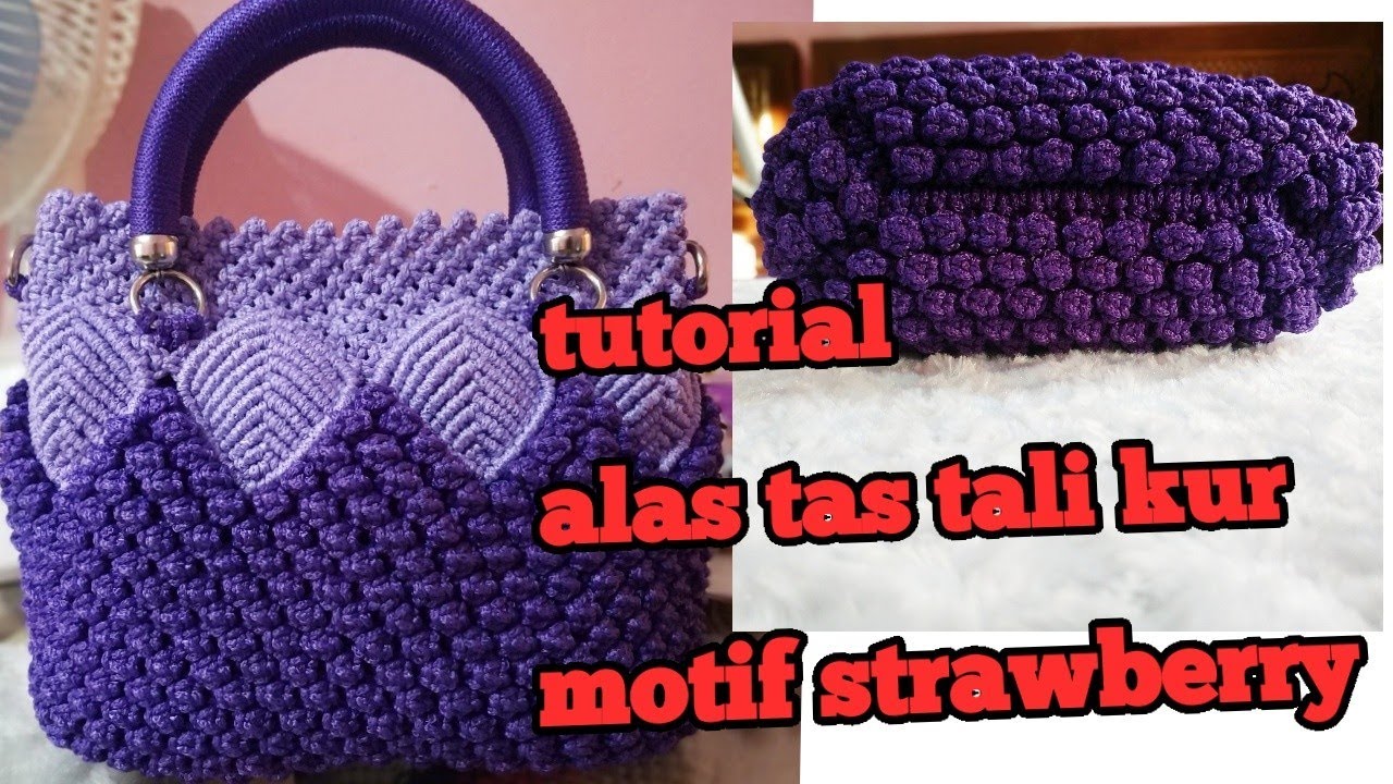 Tutorial Membuat Alas Tas Tali Kur Motif Strawberry Youtube Tutorial Membuat Alas Tas Tali Kur Motif Strawberry Youtube