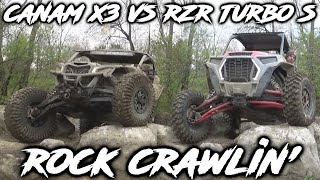 Can Am X3 XRS VS Polaris RZR Turbo S Rock Crawling