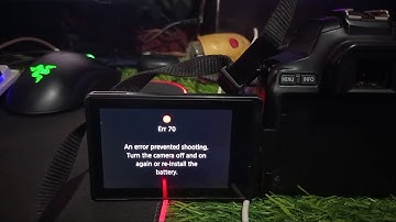 An Error Prevented Shooting – Turn the Camera Off and On Again or Re Install the Battery