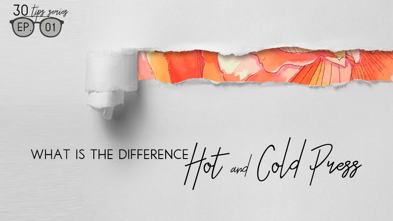 Hot Press vs Cold Press Watercolour Paper Comparison, Watercolour  Demonstration, Loose Watercolo…