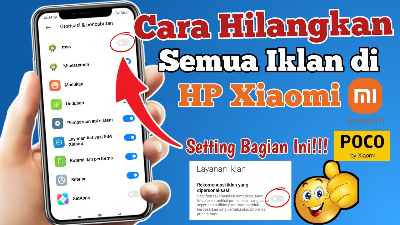 Cara Menghilangkan Iklan di HP Xiaomi | Hilangkan Iklan HP XIAOMI MIUI