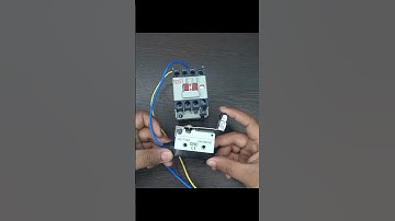 CNC Power AC Contactor connection with microswitch