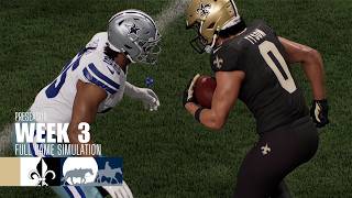 Saints vs. Cowboys | 2026 Preseason Week 3 | Madden NFL 27 Simulation