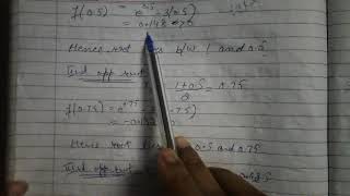 find root of e^x-3x=0 by using bisection method