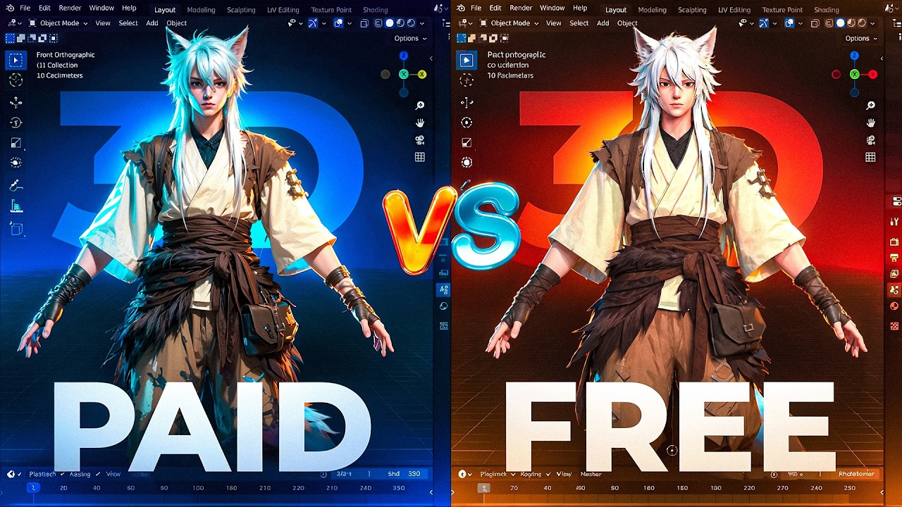 Best FREE vs Best PAID 3D AI Generator — Who Really Wins?