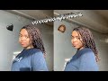 Mini Twists on Stretched Hair| Natural Hair