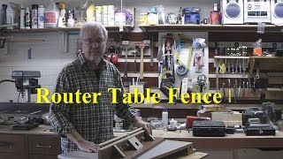 Building a router fence for your router table.