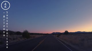 Sunset Volcano - Arizona 4K