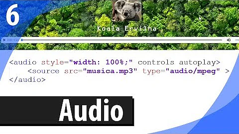Como colocar áudio HTML?