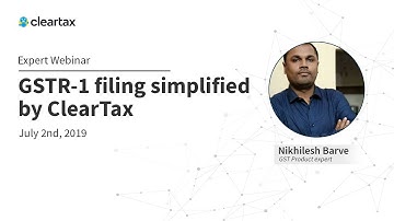 How to file GSTR-1 using ClearTax’s simple software | ClearTax Webinar
