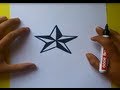 Como dibujar una estrella paso a paso | How to draw a star