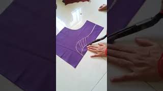 New design 5 minutes trick .blouse cutting ideas for beginners.
