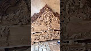 Carving Bed | Teak Wood Bed | Upholstery Bed | Bedroom | Beds | King Size Beds | Queen bed #shorts