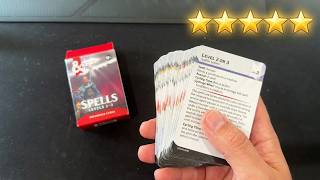 unboxing the new D&D Spell Reference Cards Levels 2, and 3. 2024 5.5 edition. screenshot 1