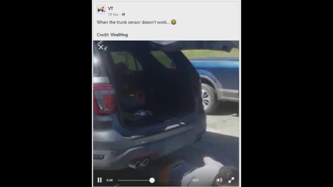 When the trunk sensor doesn't work... 😂 YouTube