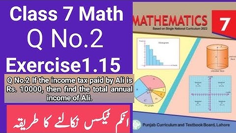 class 7 math exercise 1.15 Question No.02 || Q. No.02 7th class math