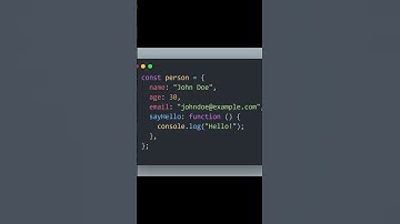 JavaScript Objects in 60 seconds