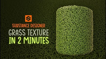 Easy Tileable Stylised Grass (IN 2 MINUTES) Substance Designer BASICS | PBR Game Texture