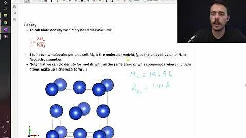 How to calculate theoretical density for crystal structures
