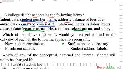 007 CSE421 Database Systems - Sheet 1 part (2/3)