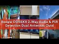 Review OOSSXX 2-Way Audio & PIR Detection Dual Antennas Outdoor Wireless Security Camera System 5.5M