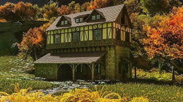 How To Build a Medieval Farmhouse with Stables in ARK: Survival Ascended with CKF!