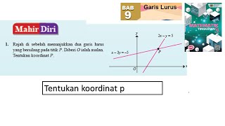 KSSM Matematik Tingkatan 3 Bab 9 garis lurus selari mahir diri bab 9 no1 n buku teks cabaran dinamis